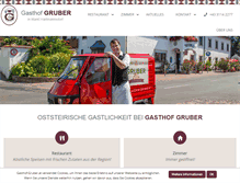 Tablet Screenshot of gasthof-gruber.at